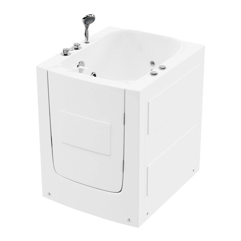 Home Deluxe - Baignoire pour seniors assise avec fonction balnéo vital l - 85 x 95 cm Sortie latérale : gauche