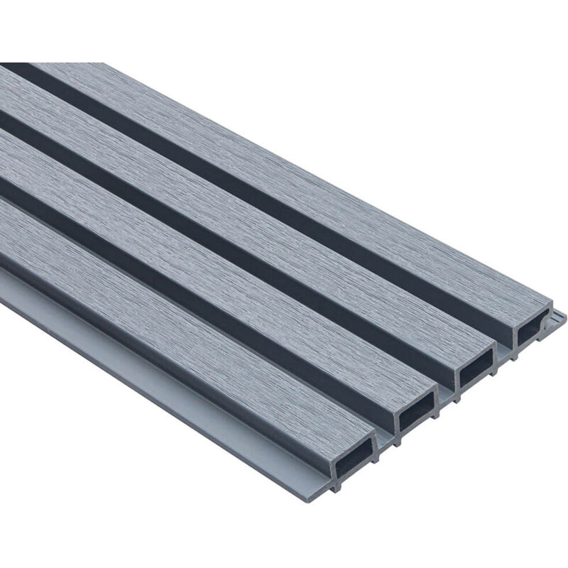 Home Deluxe - Revêtement de façade en wpc duvar Couleur : Gris clair, Taille : 2 m²