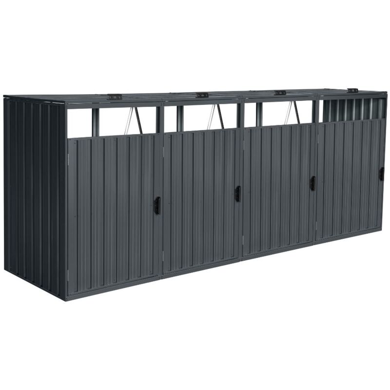 HOME DELUXE - Coffre à déchets à trois portes CUBO - 4x 240L Quantité 4