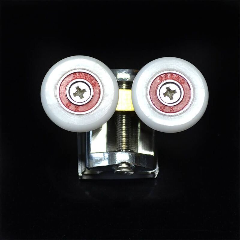 Cabina doccia doppia con rullo per porta con set completo V2 di diametro 4-5 mm - Home Deluxe