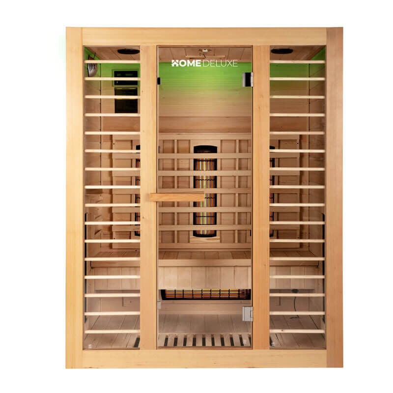 Cabine infrarouge redsun deluxe l - 153 x 110 cm pour 3 personnes - Home Deluxe