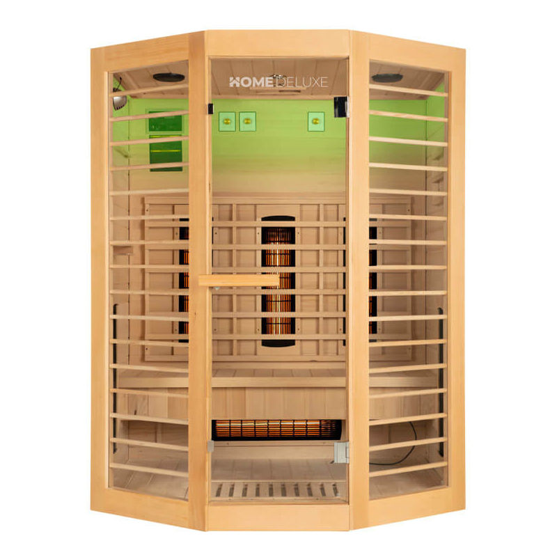 Cabine infrarouge redsun deluxe xl - 155 x 120 cm pour 3 personnes - Home Deluxe