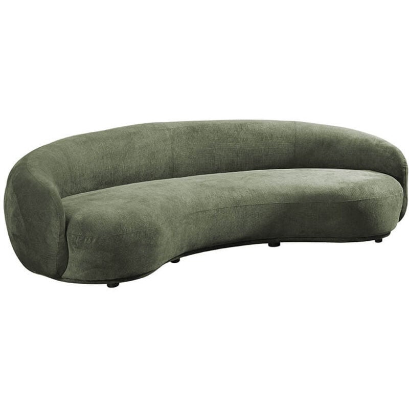 Home Deluxe - Canapé casara 258 x 128 x 72 cm - Tissu vert foncé