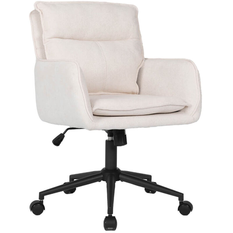 Home Deluxe - Chaise de bureau en tissu cora - Beige Couleur Beige