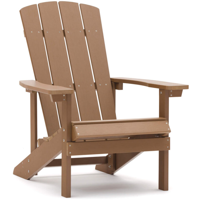 HOME DELUXE - Chaise de jardin avec accoudoirs CARINO - Marron