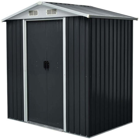 Home Deluxe - Cobertizo para herramientas de acero galvanizado BOHIO  Tamaño: L