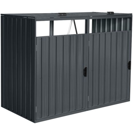 Home Deluxe - Cubo de basura de dos puertas CUBO - 2x 240L Cantidad 2