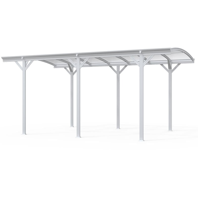 HOME DELUXE - Carport design FALO - 505 x 300 cm Blanc Couleur Blanc