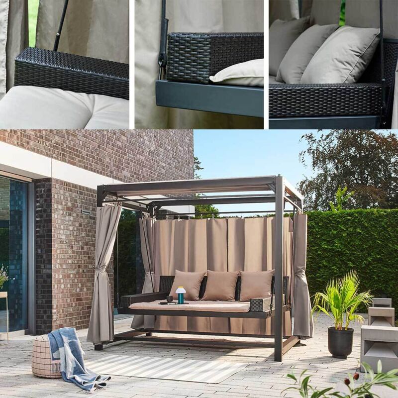 Home Deluxe - Set de coussins + matelas pour pavillon provence Equipement Set de coussins + matelas