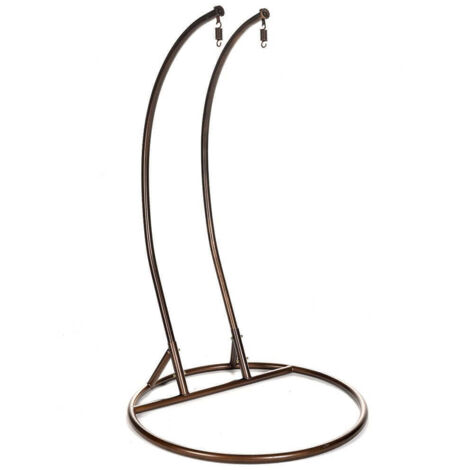 Home Deluxe - Estructura para silla colgante de poliratán TORUS  color marrón