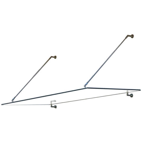 HOME DELUXE - Glasvordach RENMA - 200 x 90 cm  Größe 200  Glasvordach Vordach Vsg Türvordach