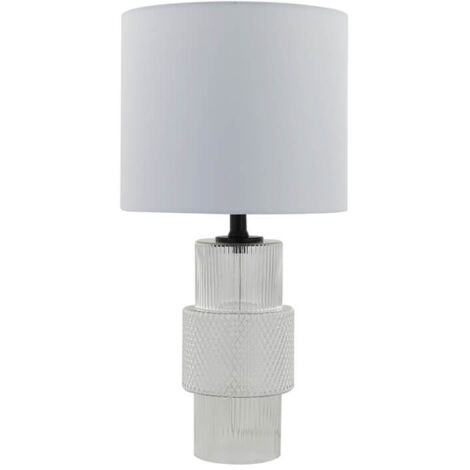 HOME DELUXE Grande lampe de table en verre YUKI - Transparente
