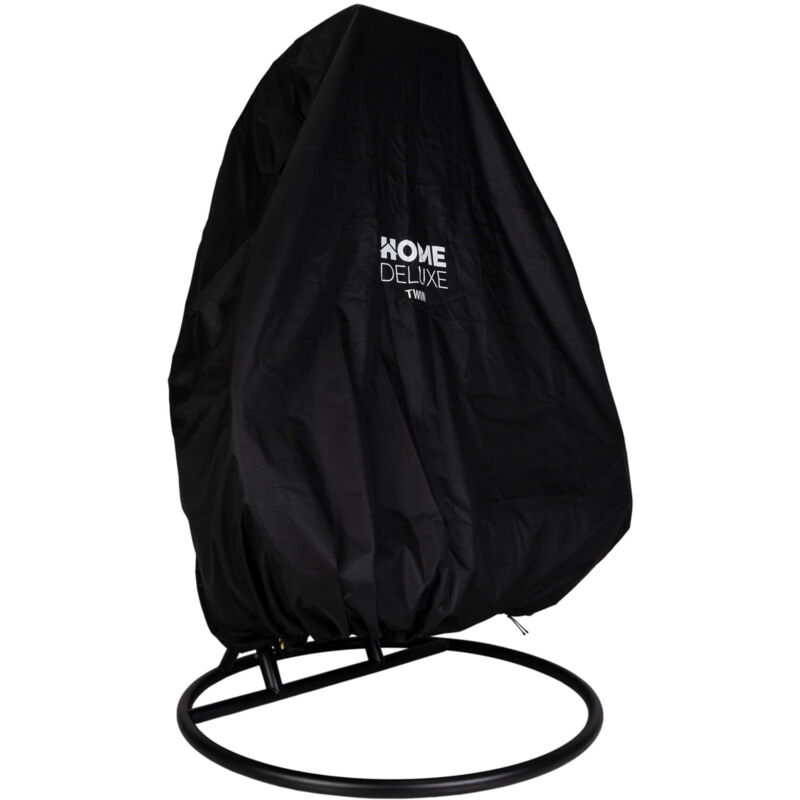 HOME DELUXE - Housse de pluie pour fauteuil suspendu TWIN Couleur : Noir