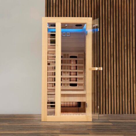 HOME DELUXE - Infrarotkabine REDSUN DELUXE S - 90 x 90 cm  Infrarotkabine Wärmekabine Infrarotsauna Sauna