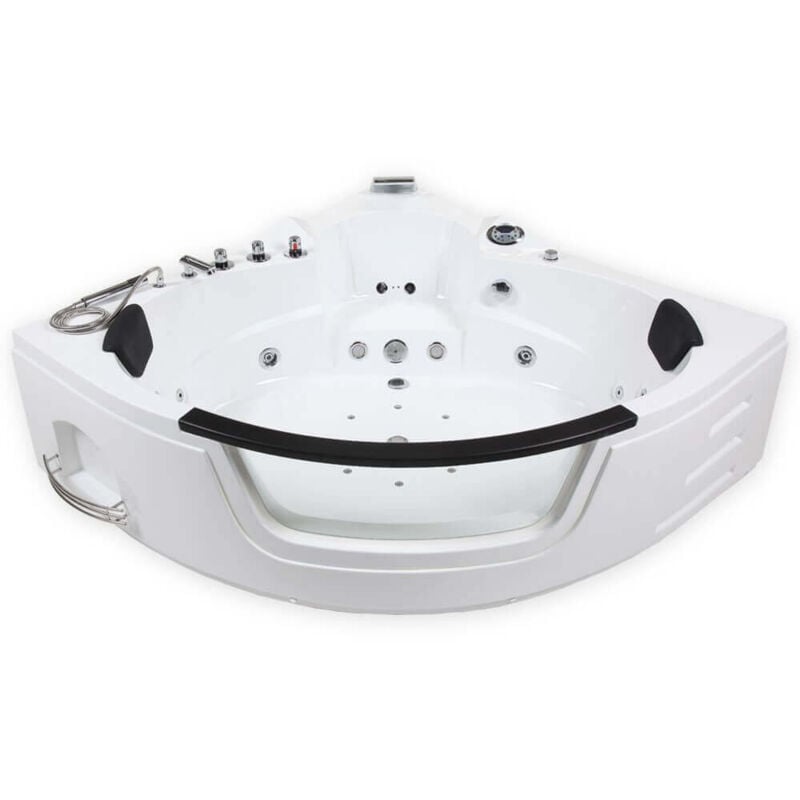 Home Deluxe - Baignoire balnéo avec luminothérapie laguna l - 157 x 157 cm