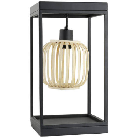 HOME DELUXE Lampada da Tavolo ZITA - Nera