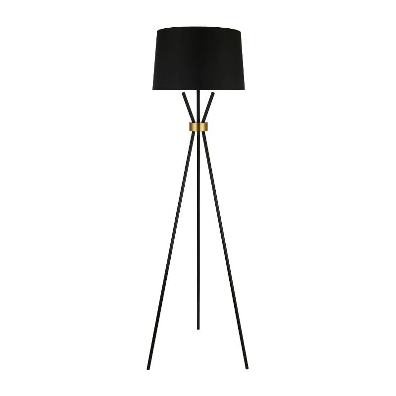 Lampadaire luna - noir/or - Home Deluxe