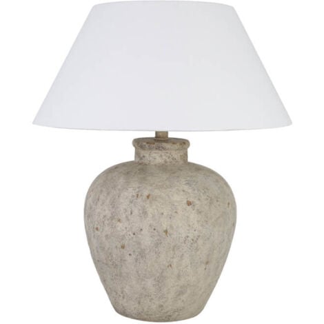 HOME DELUXE Lámpara de sobremesa grande LENE - blanco