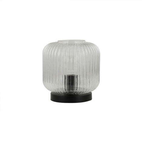 HOME DELUXE Lampe de table en verre LILY - Transparent