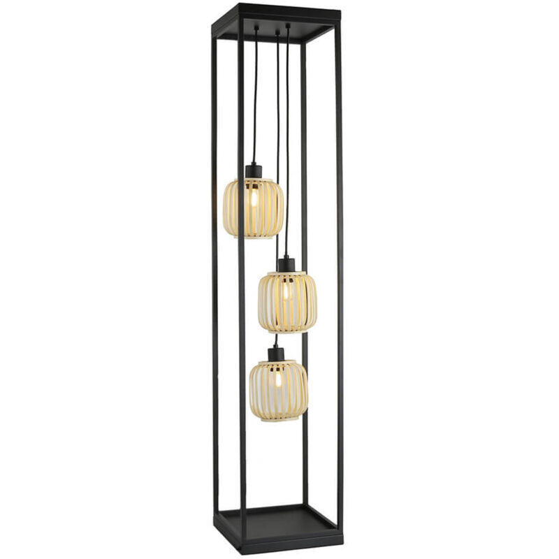 Lampe sur pied zita - Noir - Home Deluxe