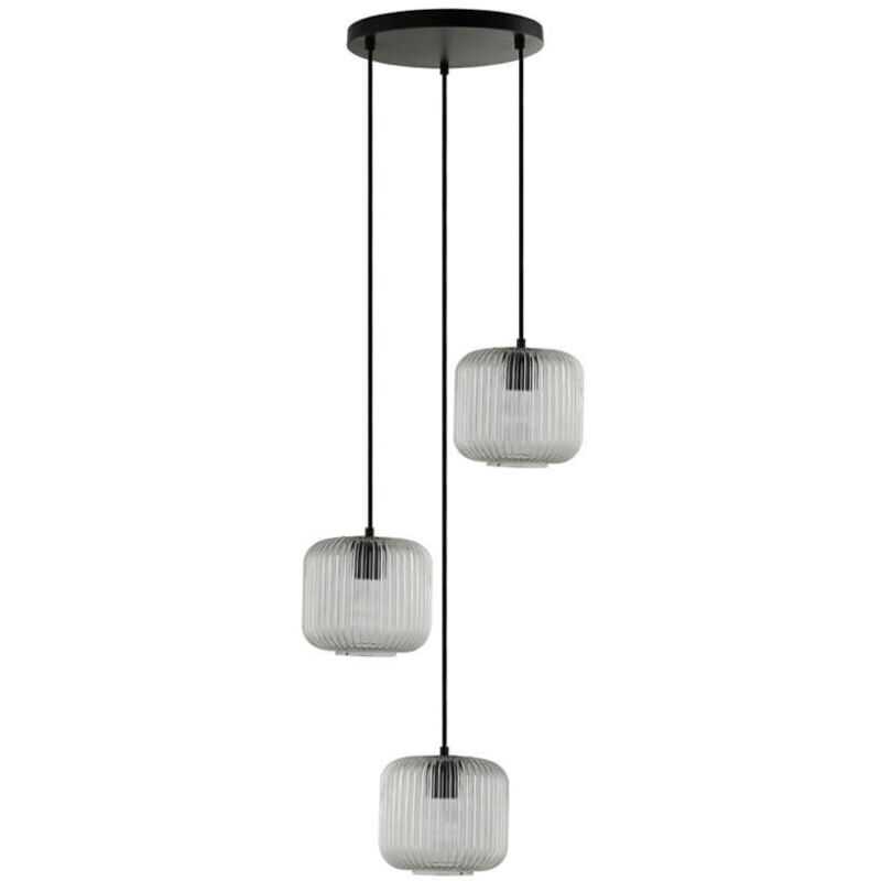 Lampe suspendue en verre lily - Transparent - Home Deluxe