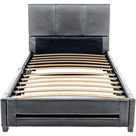 HOME DELUXE - Lit LED ASTEROID  Couleur : gris foncé, Dimension : 90 x 200 cm