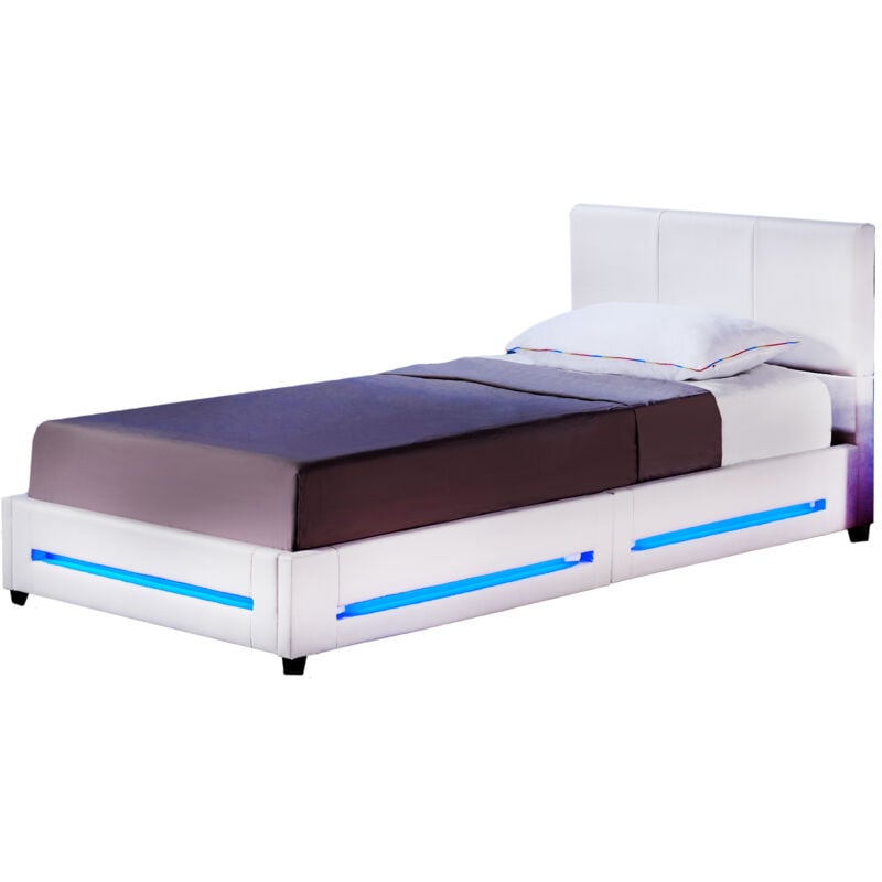 Led Lit asteroid Couleur : Blanc, Dimension : 90 x 200 cm - Home Deluxe