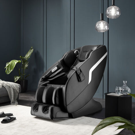 HOME DELUXE - Massagesessel KELSO Schwarz - inkl. Zero Gravity Funktion, Bluetooth und Heizung I Massagestuhl Relaxsessel mit Wärmefunktion  Relaxsessel Massgesessel Zero-Gravity Liegesessel