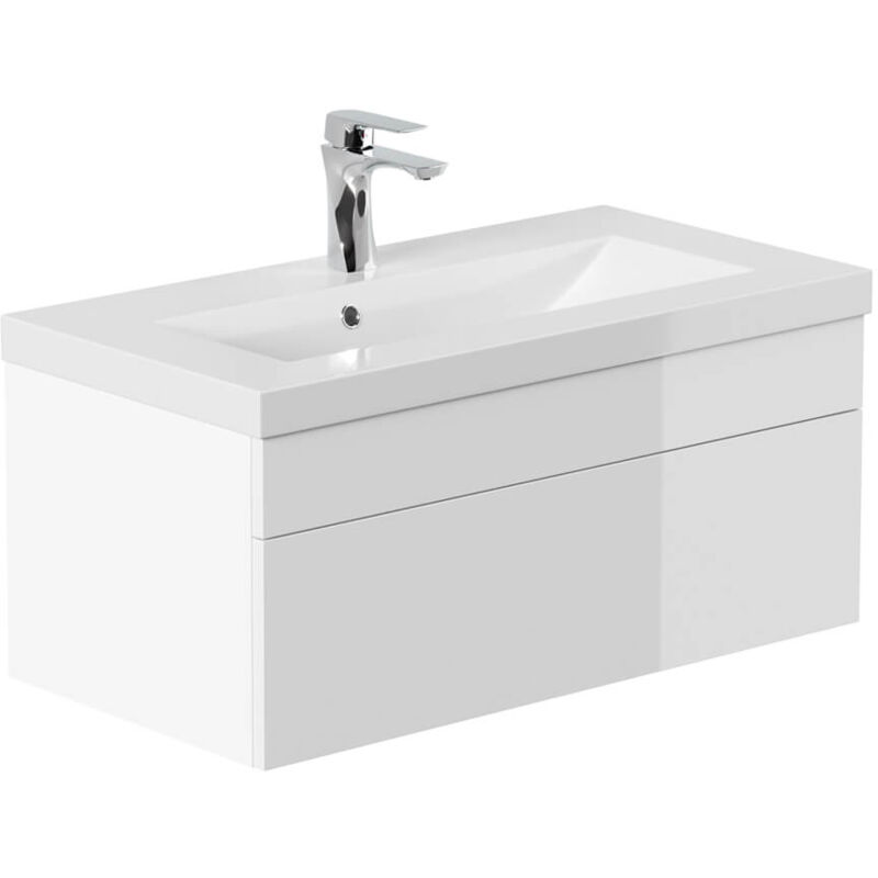 Ensemble complet de meubles de salle de bains wangerooge big Made in Germany Couleur : Blanc, Taille : s - Home Deluxe