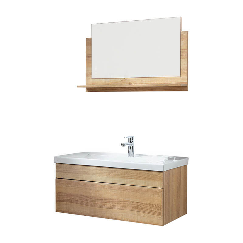 Ensemble complet de meubles de salle de bains wangerooge big Couleur : bois, Taille : m - Home Deluxe