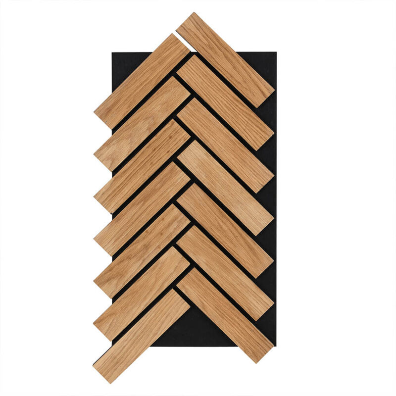 Home Deluxe - Panneau acoustique à chevrons Oiled Oak 80 x 40 cm