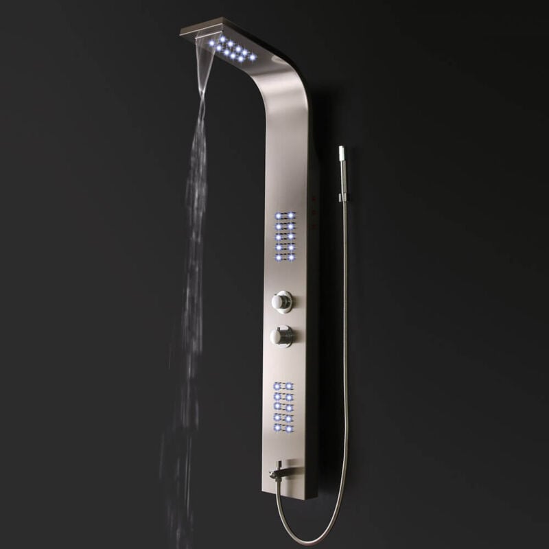 HOME DELUXE - Panneau de douche LED avec douche à effet pluie ORINOCO