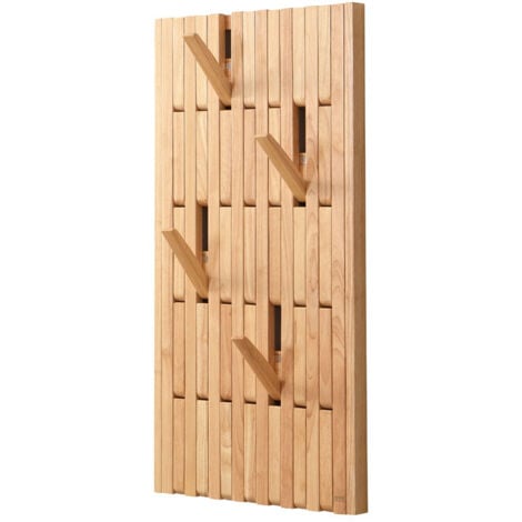 Home Deluxe Panneau de vestiaire QUEST brun clair - 55 x 4 x 105 cm