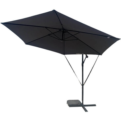 Home Deluxe Parasol avec couverture SOLANA - Anthracite