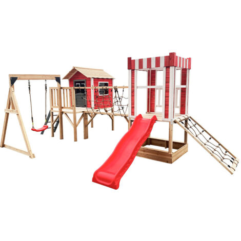 HOME DELUXE - Parco giochi incl. altalena e scivolo WUNDERLAND - 555 x 340 cm  Attrezzatura incl. altalena