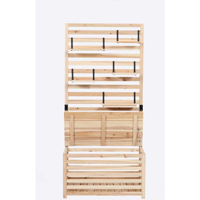 Banc de protection visuelle avec espace de rangement orelia - Home Deluxe