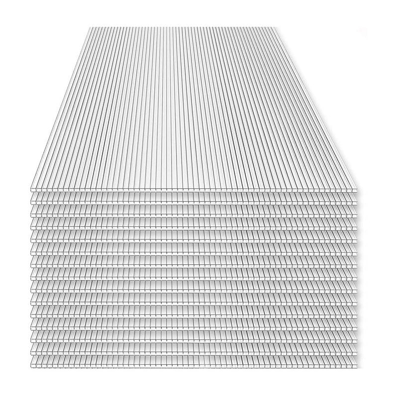 HOME DELUXE - Plaques alvéolaires en polycarbonate double paroi VARUS - 58 x 118 cm Set de 15 pièces