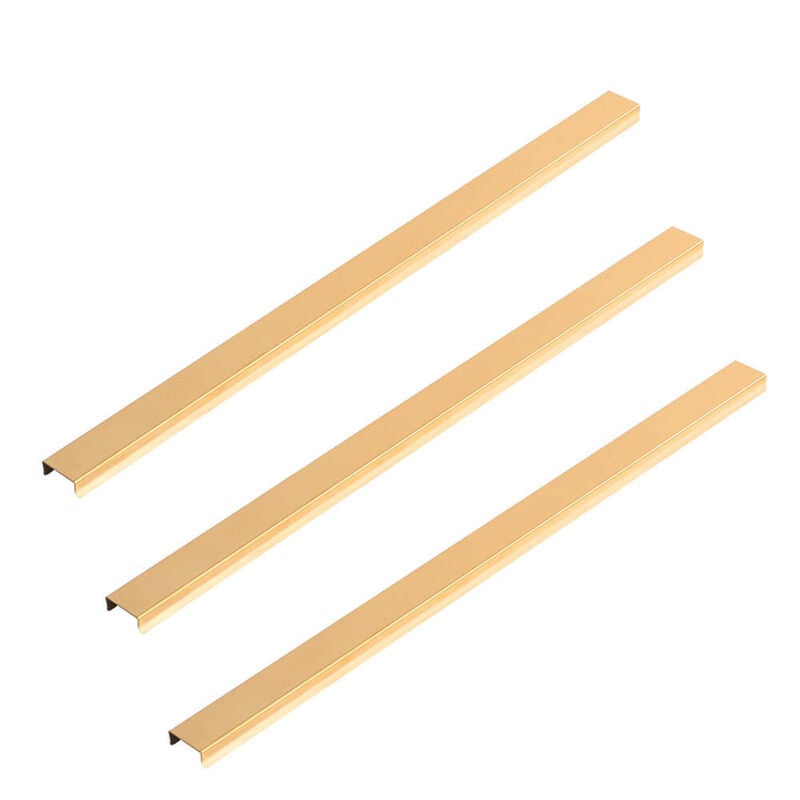 Plinthe décorative pour panneau acoustique Lot de 3 - Or 50 cm - Home Deluxe