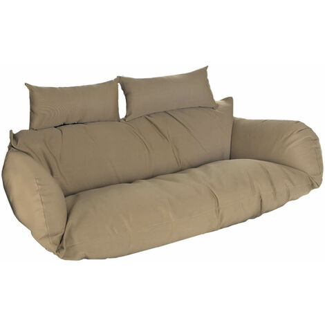 HOME DELUXE - Polyrattan Hängesessel TWIN - nur Kissen Poly Rattan Hängesessel Hängekorb