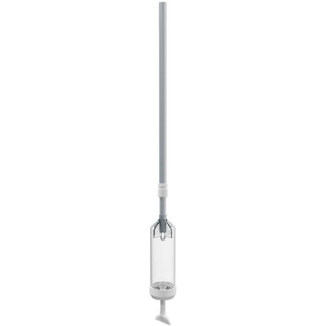 HOME DELUXE Poolsauger mit Teleskopstange EASY - Weiß  Handpoolsauger, Poolreiniger, handlicher Poolsauger