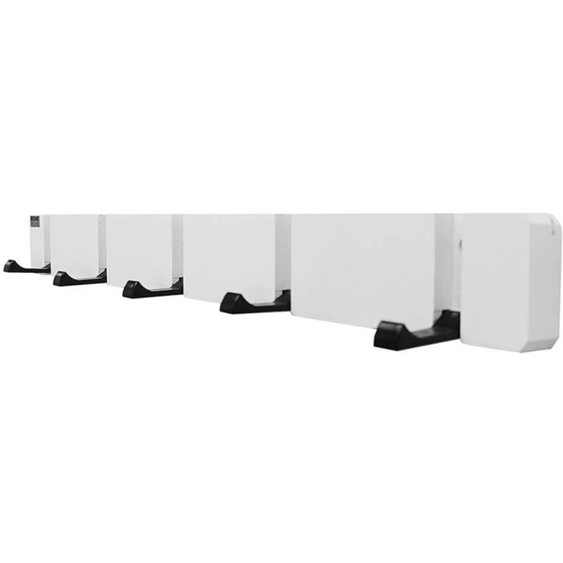 Home Deluxe - Portemanteau hook avec crochets et aimants Couleur : Blanc, Quantité : 5x crochets