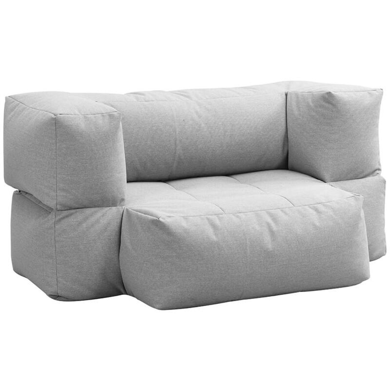 Home Deluxe - Pouf extérieur heaven - Gris clair - 76 x 152 x 100 cm