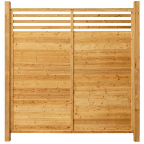 HOME DELUXE - Recinzione privacy in legno SOMA - 180 x 180 cm  Dimensioni: 1x elemento + 2x montanti