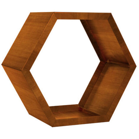 Home Deluxe - Scaffale in legno ANTARES - aspetto acciaio inox - Made in Germany  Quantità 1