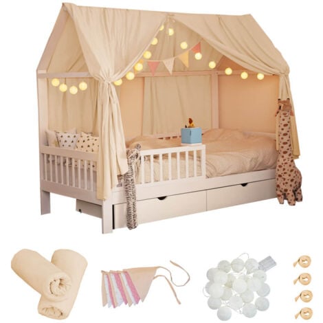 HOME DELUXE - Set de décoration pour lit d'enfant VELINDO Couleur : Beige