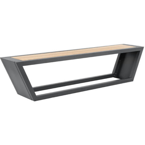 HOME DELUXE Sitzgarnitur aus Stahl KOBON Anthrazit - Made in Germany - 1 x Bank  bequeme Sitzgarnitur, moderne Sitzgarnitur, elegante Sitzgarnitur