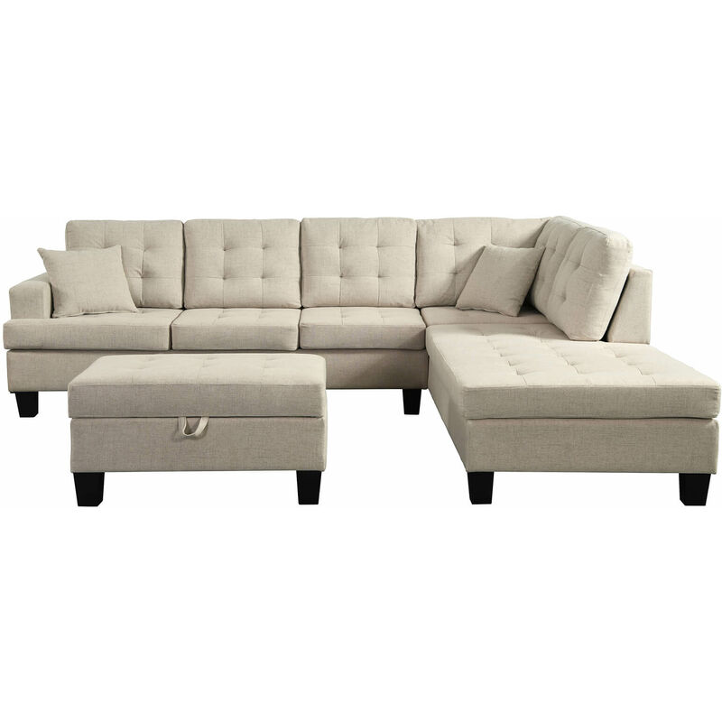Home Deluxe - Sofa Florenz links I Ecksofa, Couch, Sofagarnitur