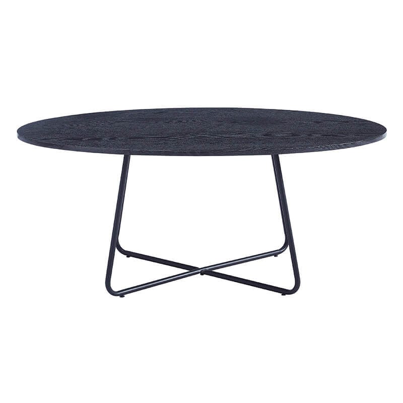 Home Deluxe - Table basse ovale novaris - 110 x 66 cm Couleur : Dark Oak