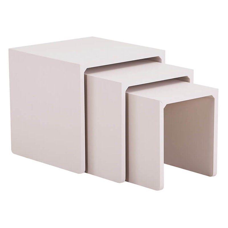 Home Deluxe - Table d'appoint irima - Lot de 3 Couleur : Sable Beige