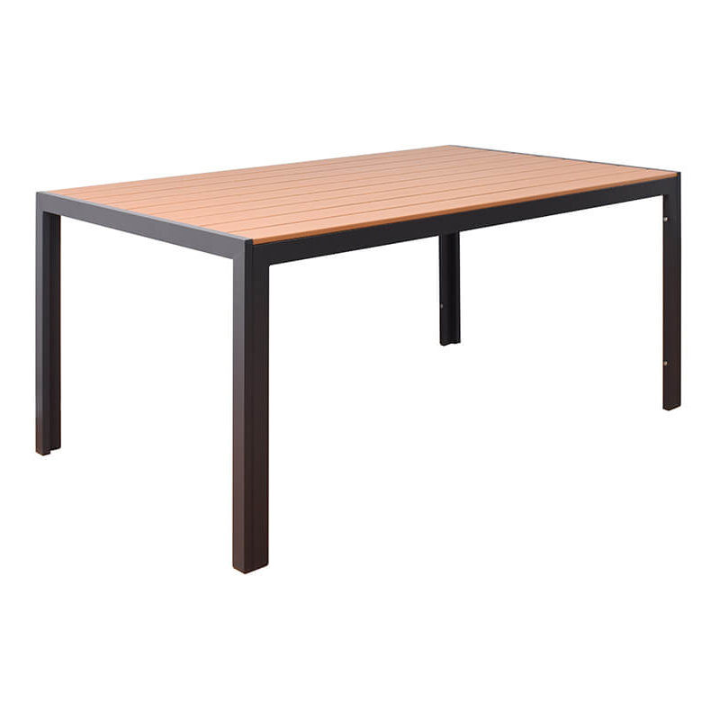 Home Deluxe - Table de jardin aspect bois cantos - 150 x 90 cm